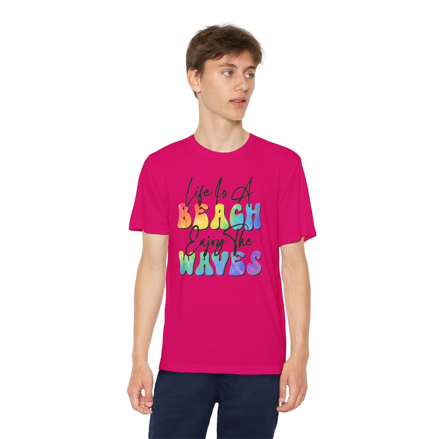 Youth Beach Waves Graphic Tee