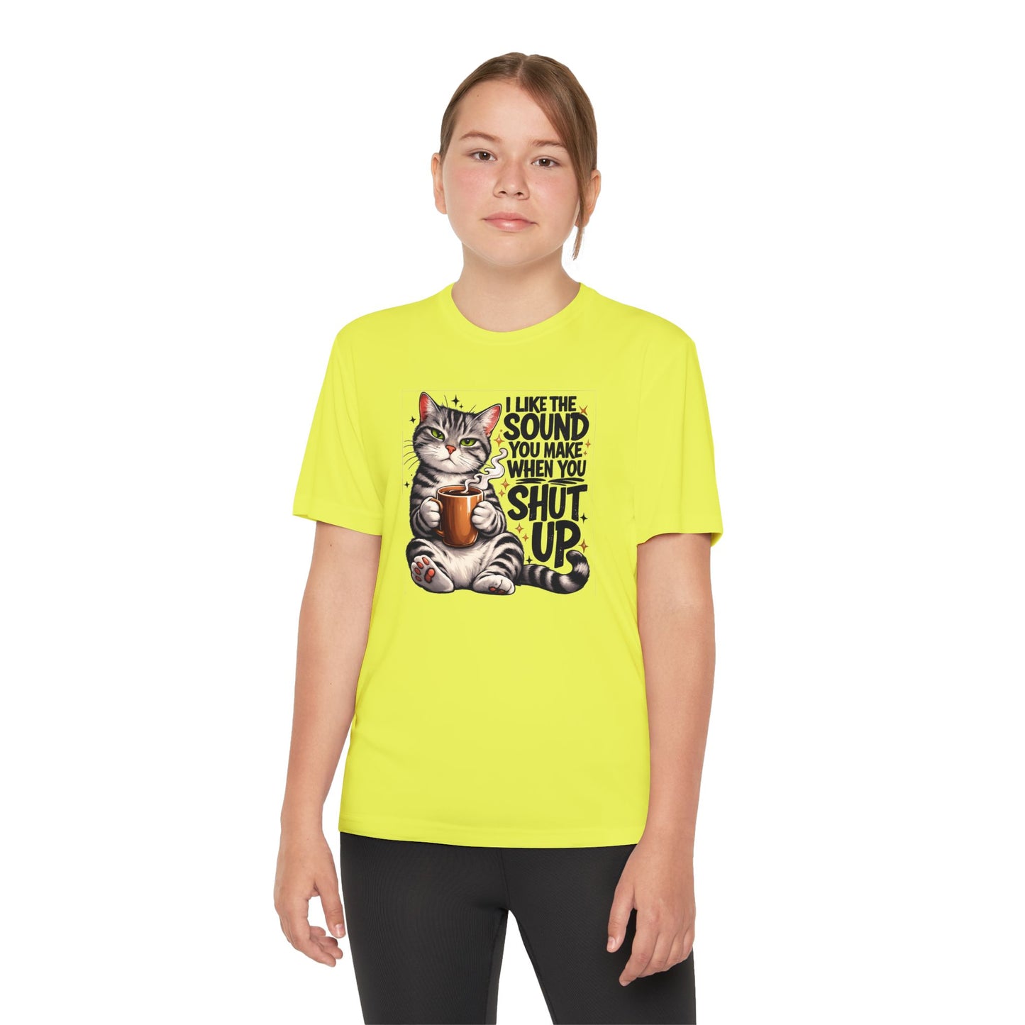 Youth Sarcastic Cat Graphic Tee