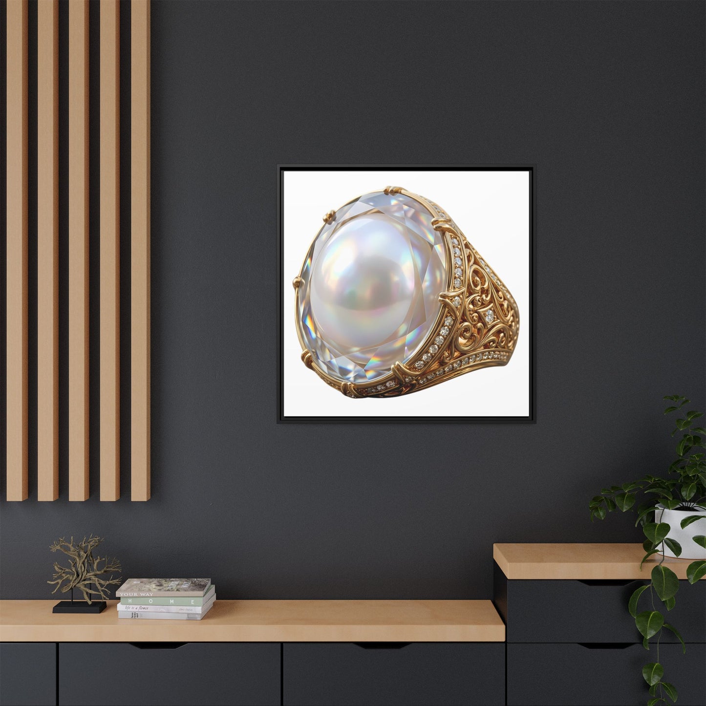 Luminous Pearl Signet Canvas Print