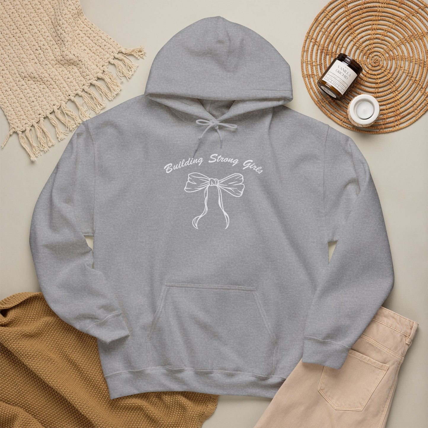 Building Strong Girls Ribbon Hoodie
