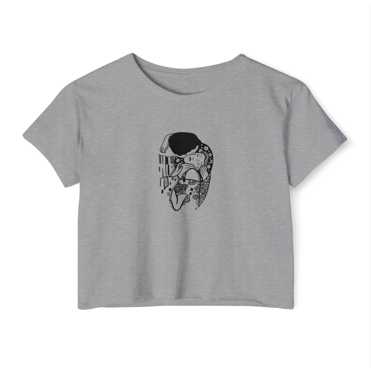 Art Nouveau Couple Kiss Boxy Tee