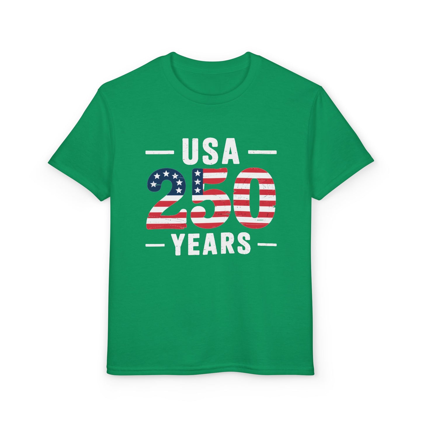 Youth USA 250 Years Patriotic Flag T-Shirt