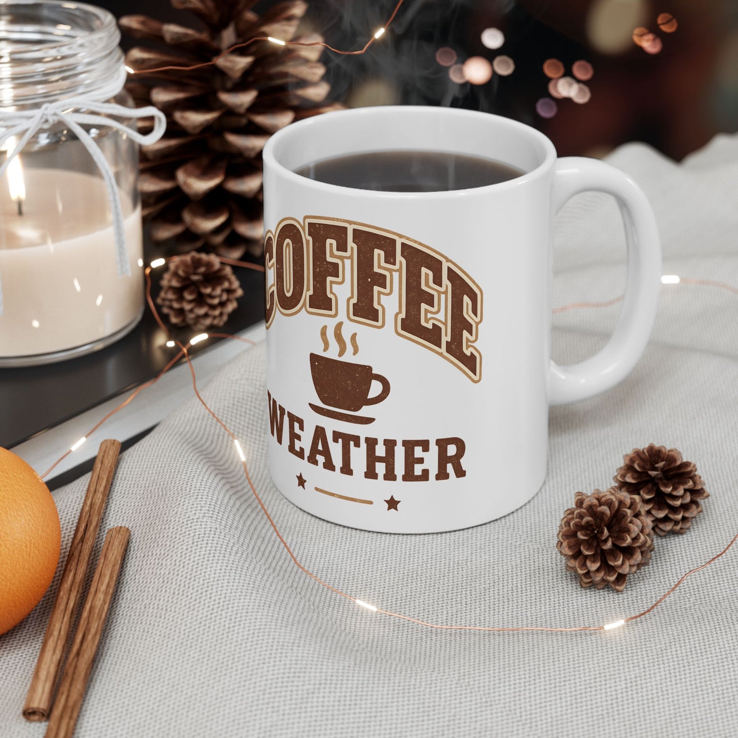 COFFEE WEATHER Ceramic Mug