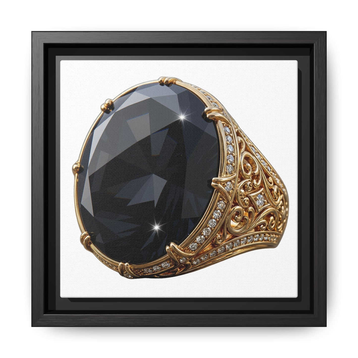 Black Diamond Minimal Glow Canvas