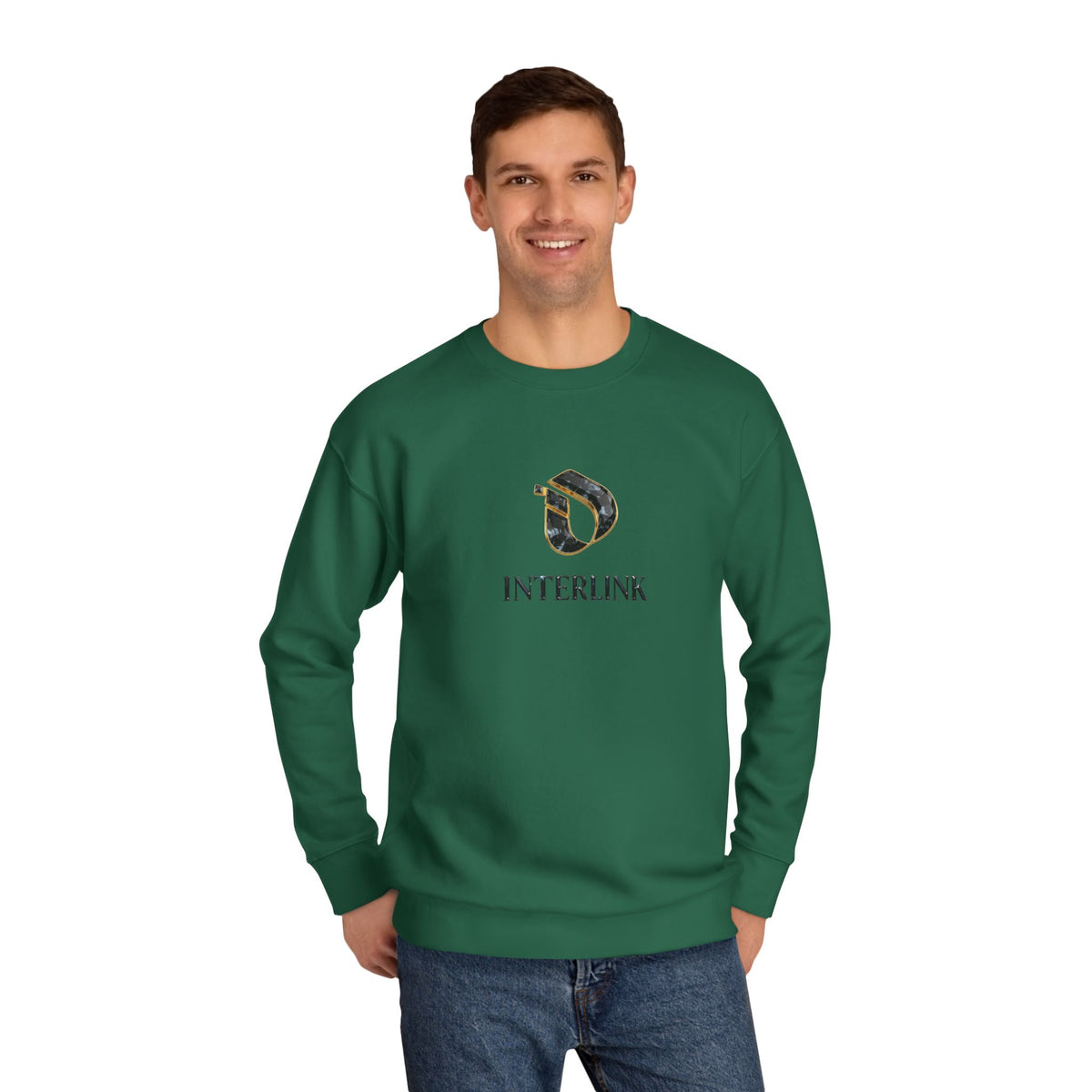 Black Diamond Interlink Emblem Crewneck Sweatshirt