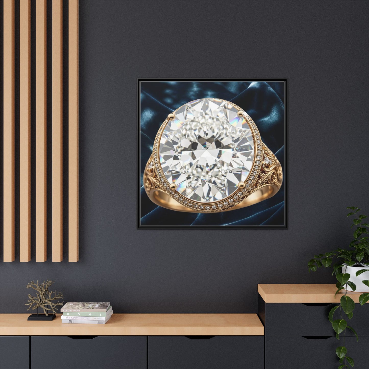 Brilliant Cut Diamond Ring Canvas
