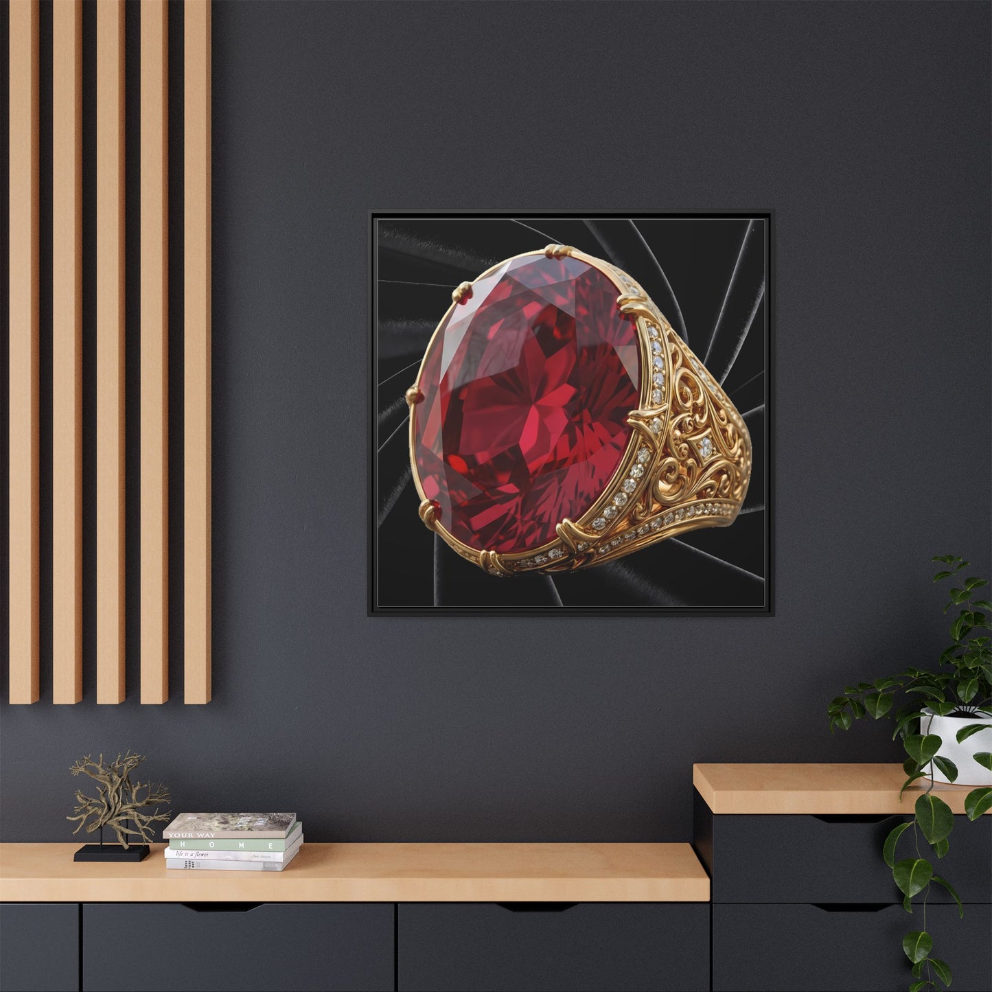 Scarlet Sovereign Canvas