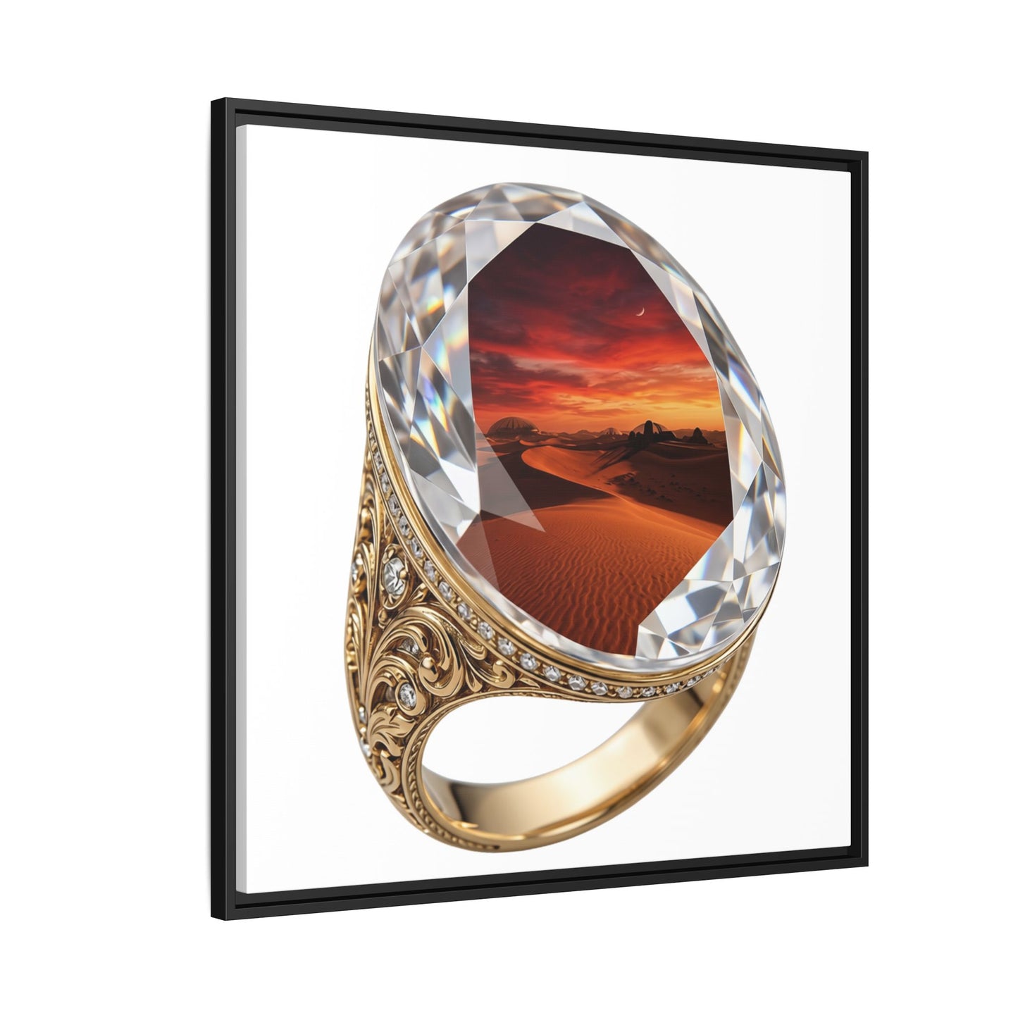 Crimson Horizon Signet Canvas
