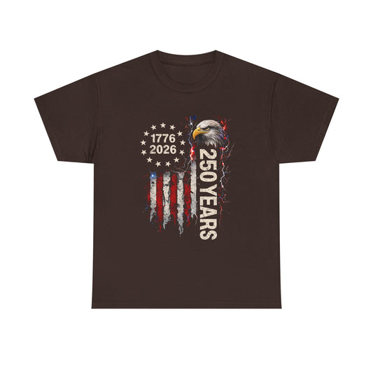 America 250 Years Patriotic T-Shirt Men