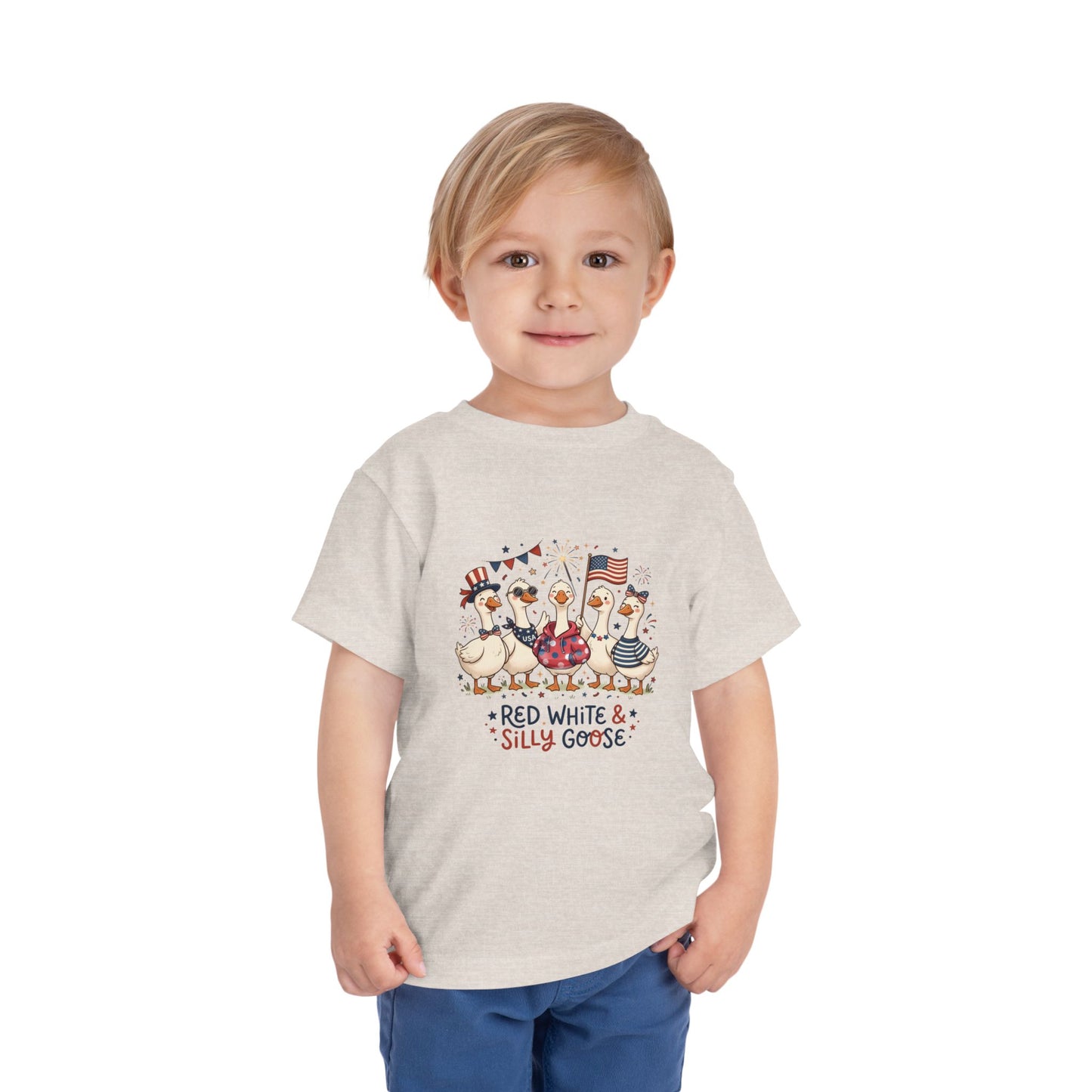 Red White & Silly Goose Toddler T-Shirt