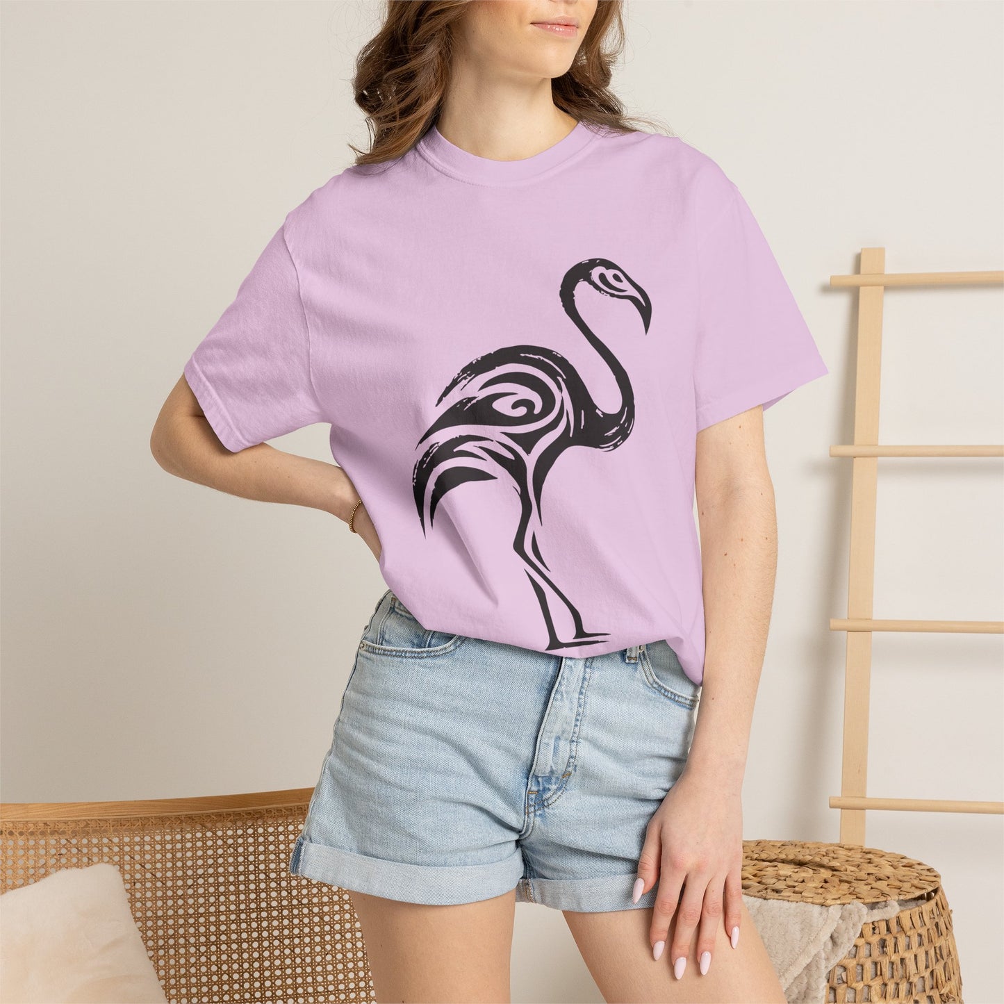 Flamingo Tribal Graphic T-Shirt