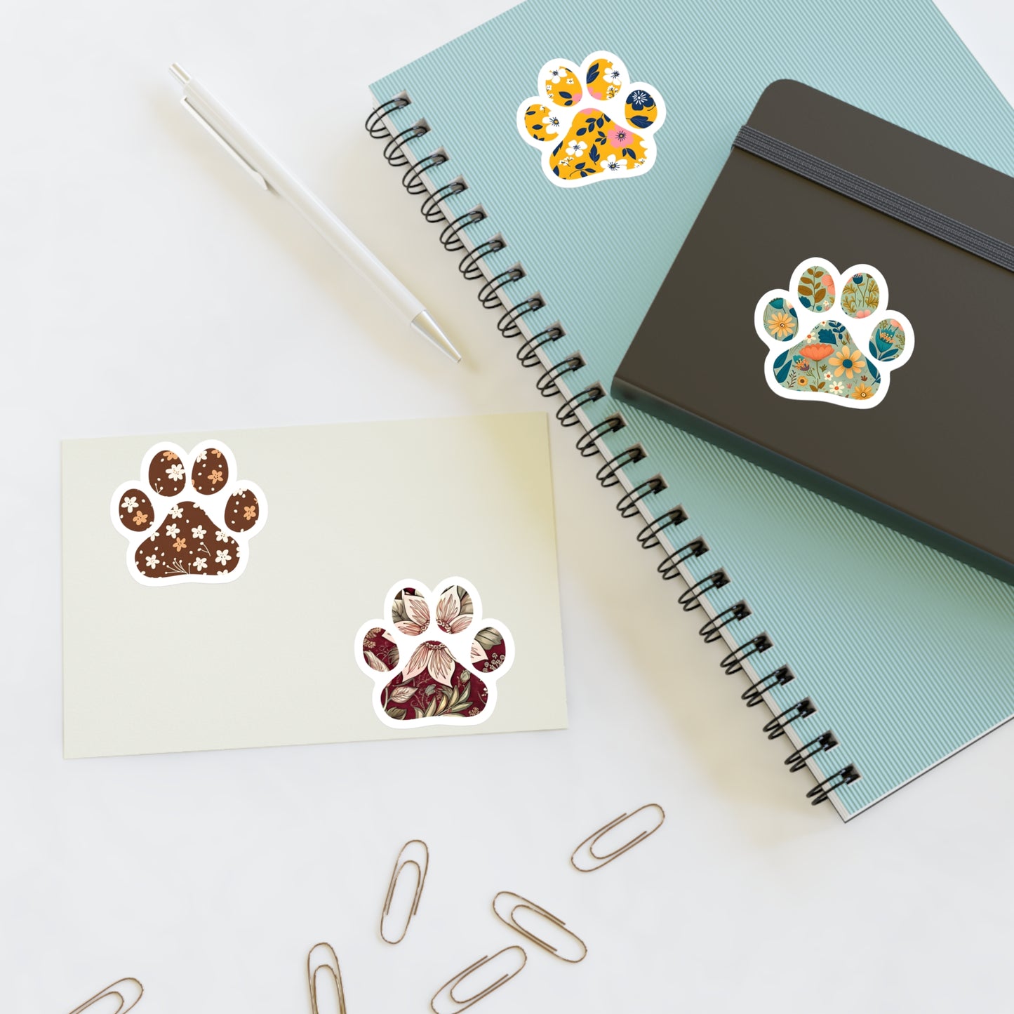Blooming Paws Sticker Set