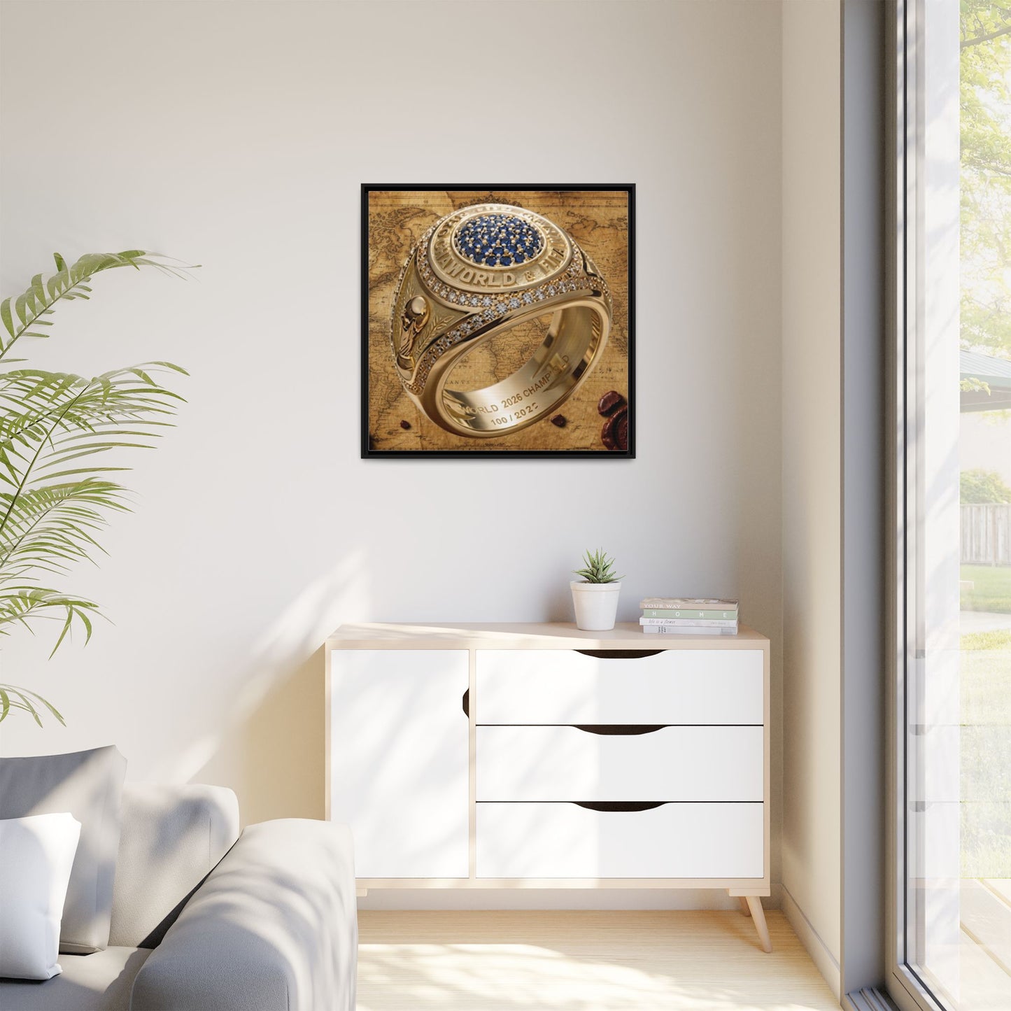 World Championship Legacy Ring Framed Canvas