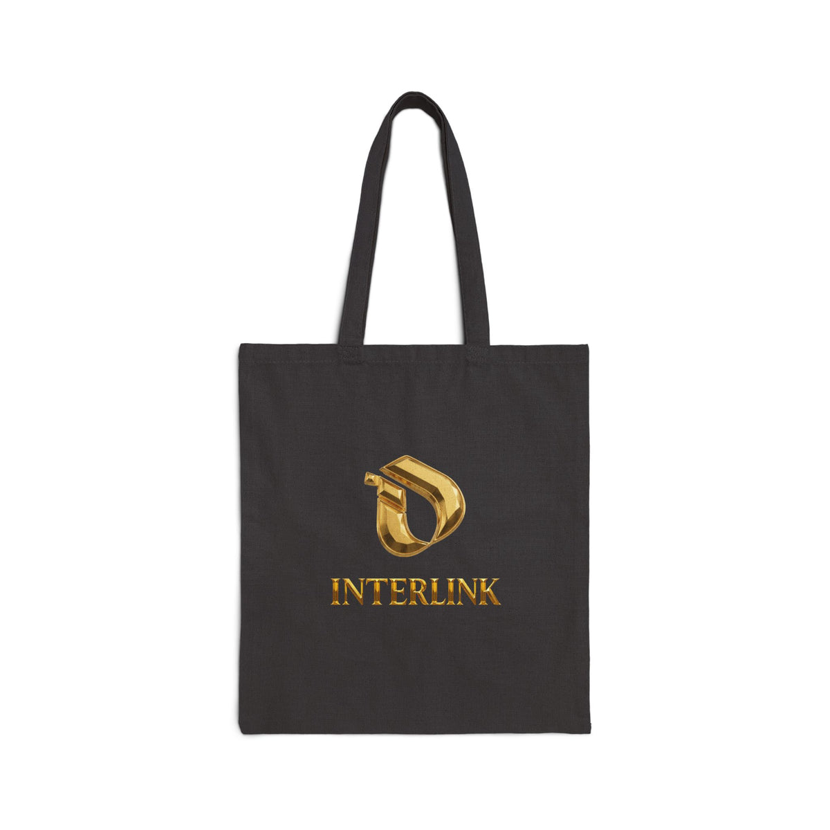 Heavy Canvas Tote with Interlink Gilded Crest