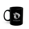Chrome Facet Interlink Noir Ceramic Mug