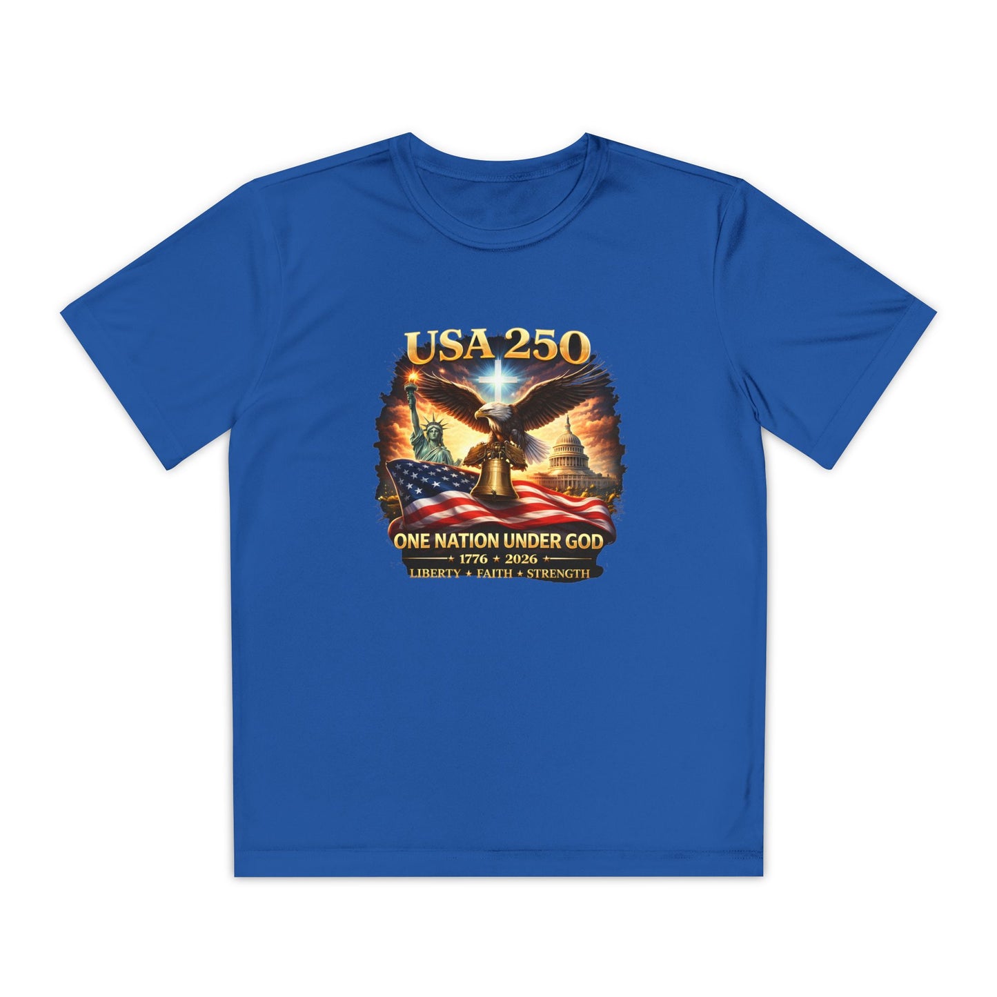 USA 250 Youth Patriotic Graphic Tee