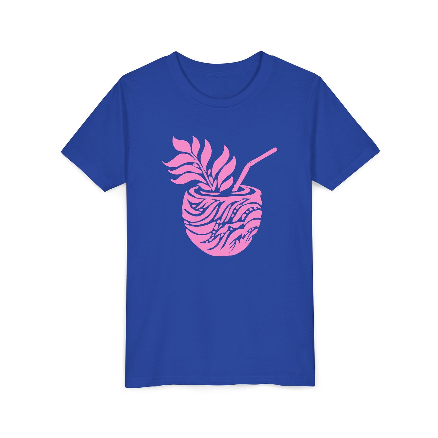 Youth Pink Aloha Drink Tee