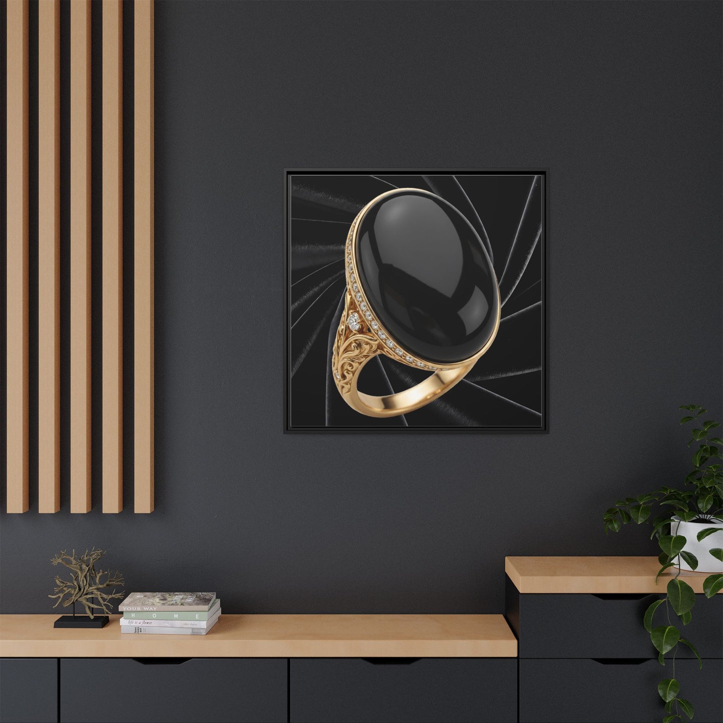 Onyx Nocturne Canvas