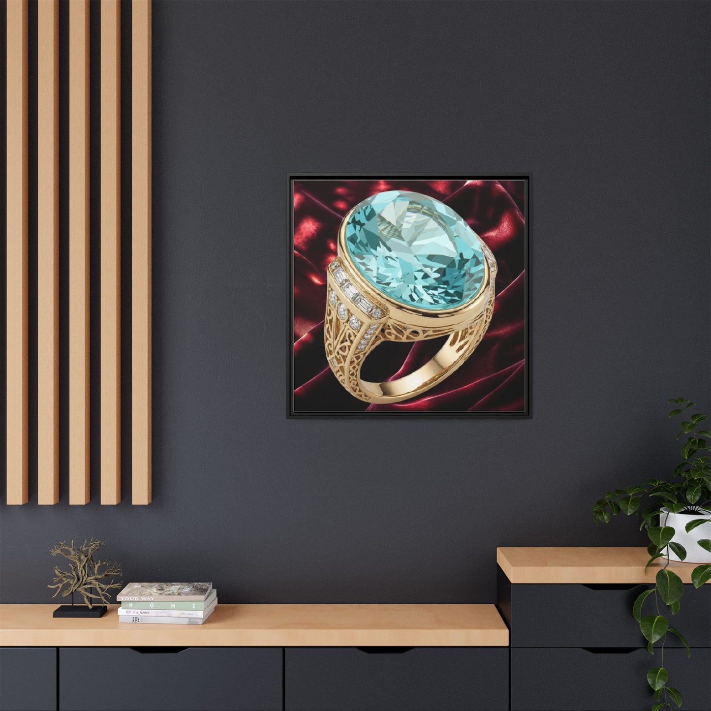 Aquamarine Ring Canvas Art
