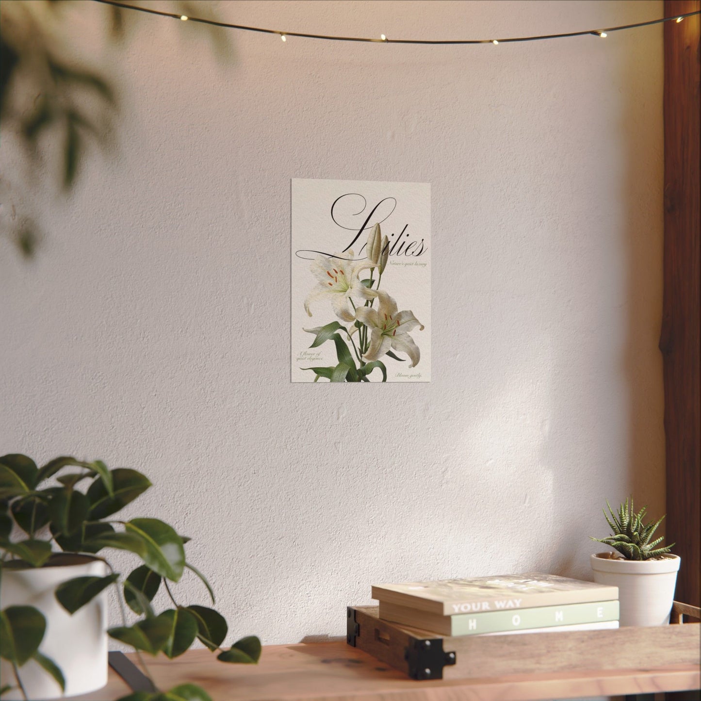 Garden Script Poster
