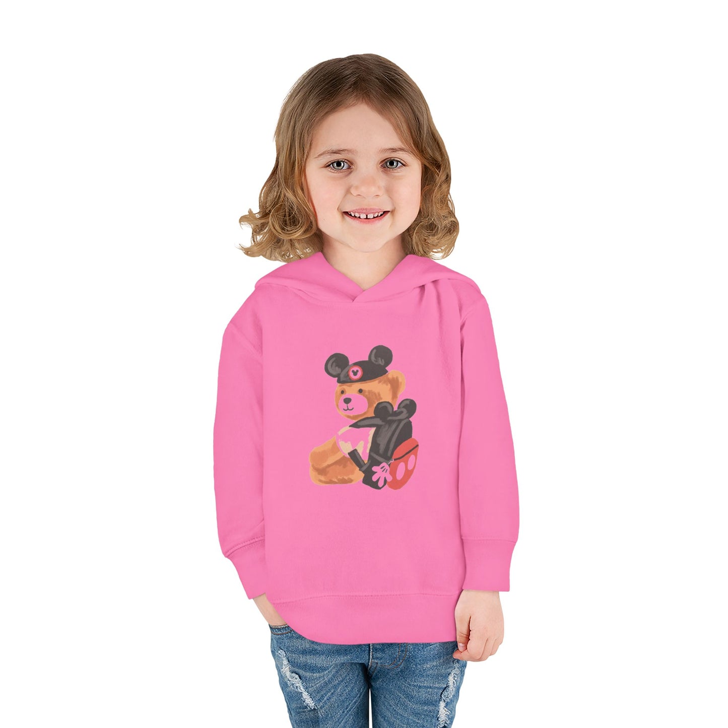 Playful Teddy Bear Toddler Pullover Hoodie