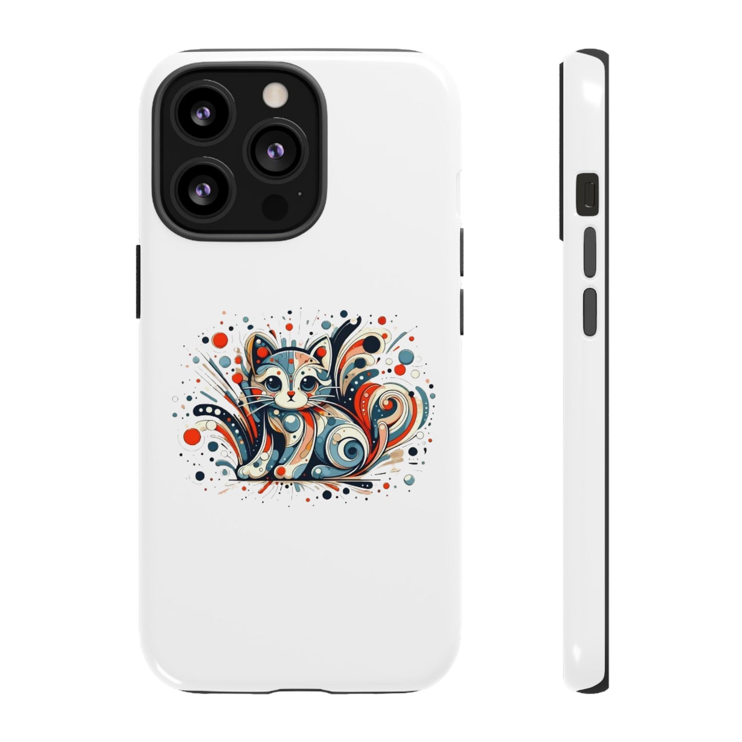 Filigree Cat Apple Phone Case