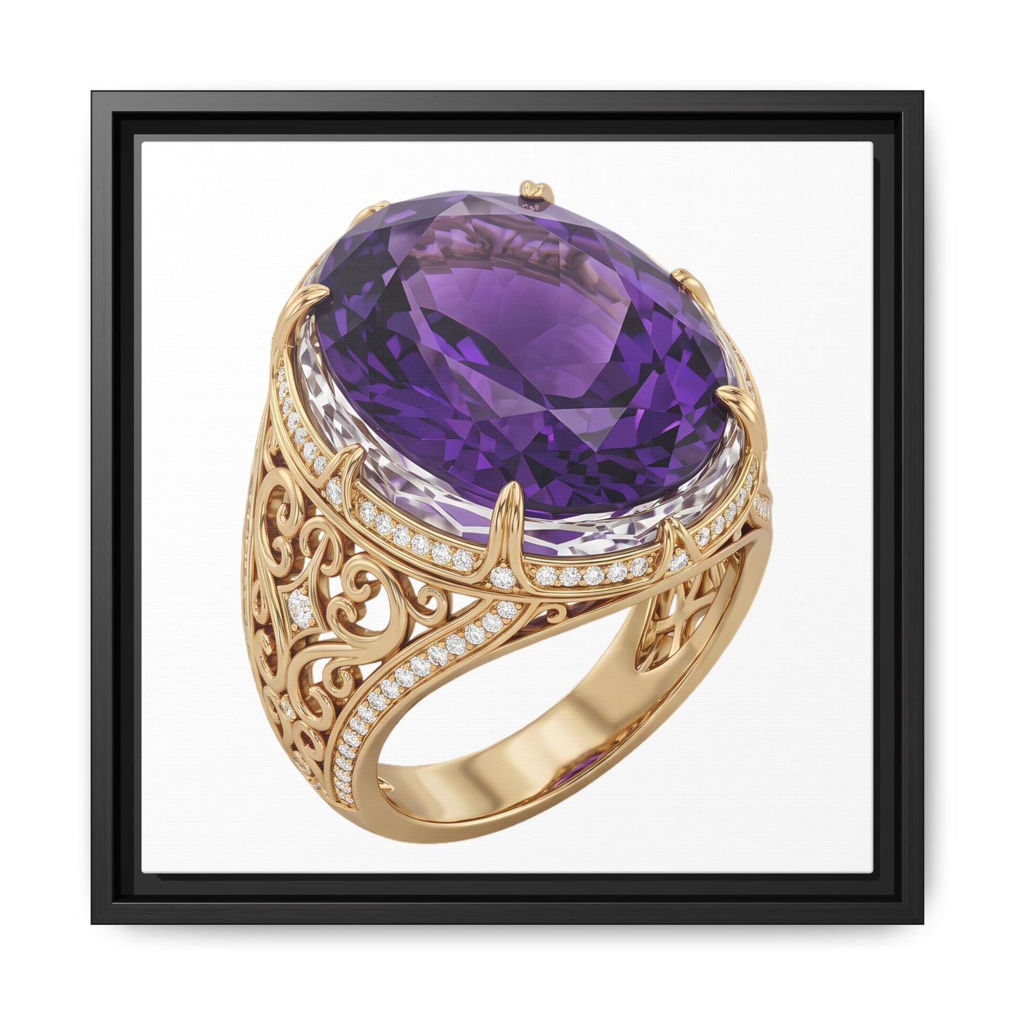 Amethyst Emblem Canvas Print