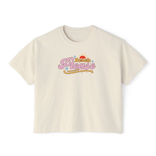Beach Please Boxy Tee