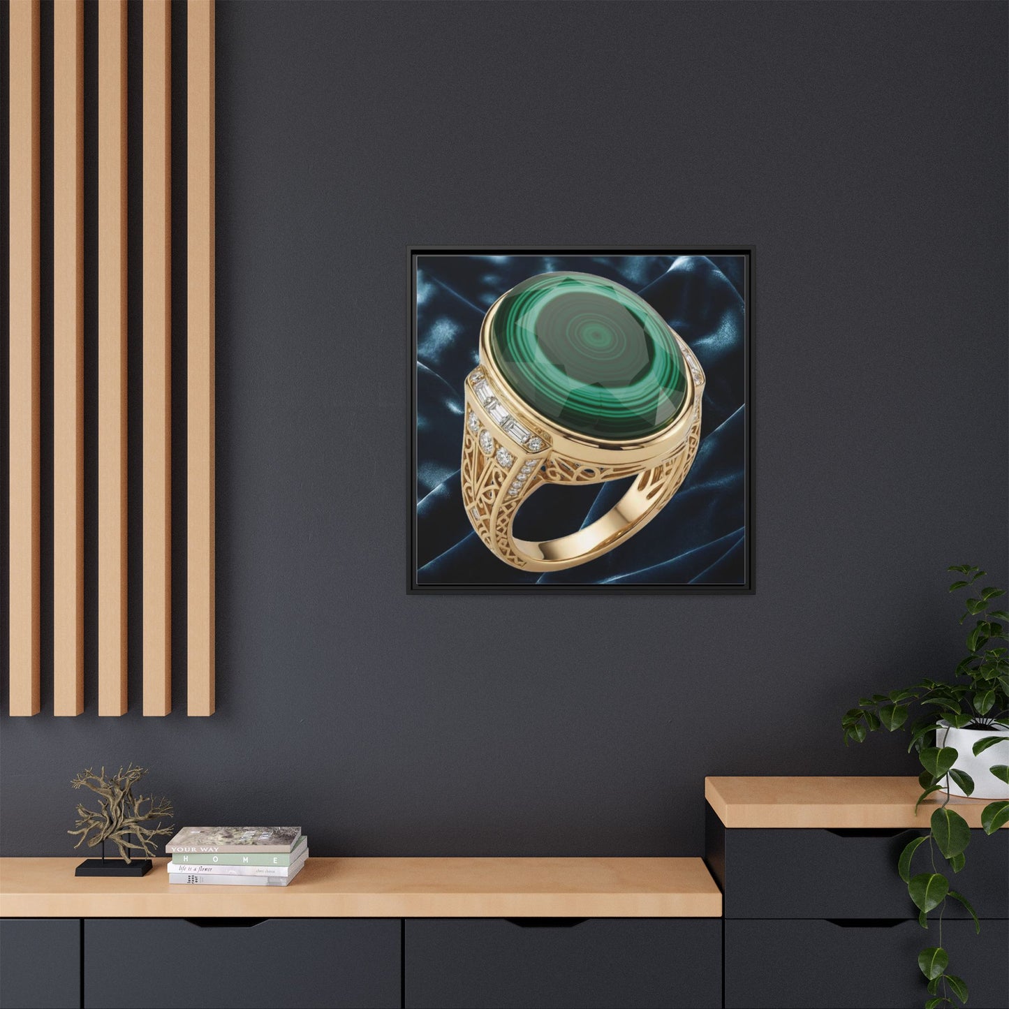 Malachite Cabochon Canvas