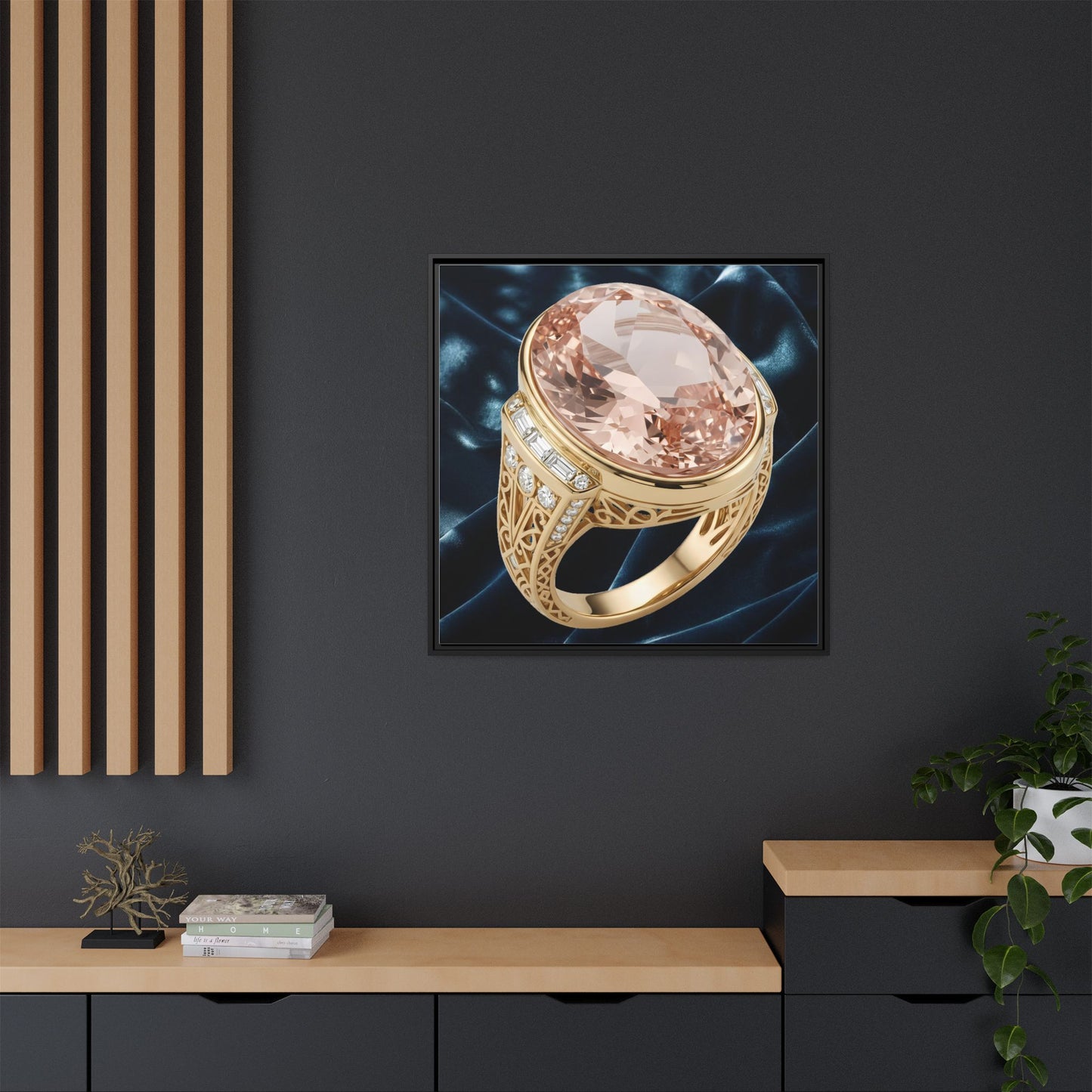 Morganite Rosefire Jewel Canvas