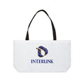 Lapis Lazuli Crest Interlink T-Bottom Tote Bag