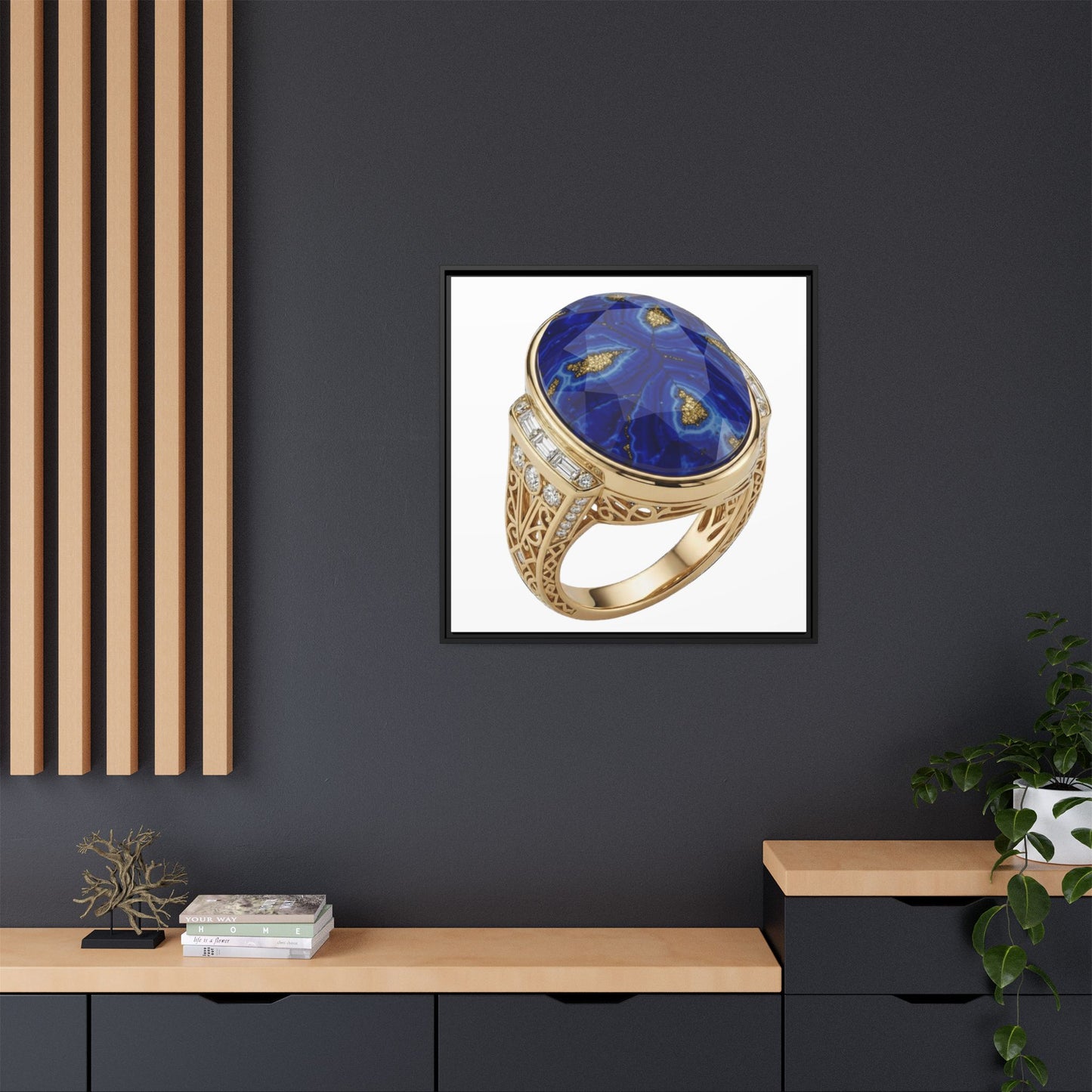 Lapis Ivory Focus Canvas