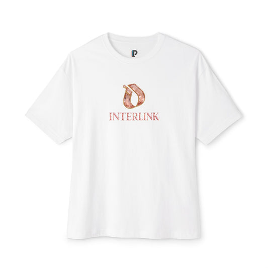 Morganite Rose Interlink Front Logo Boxy Tee