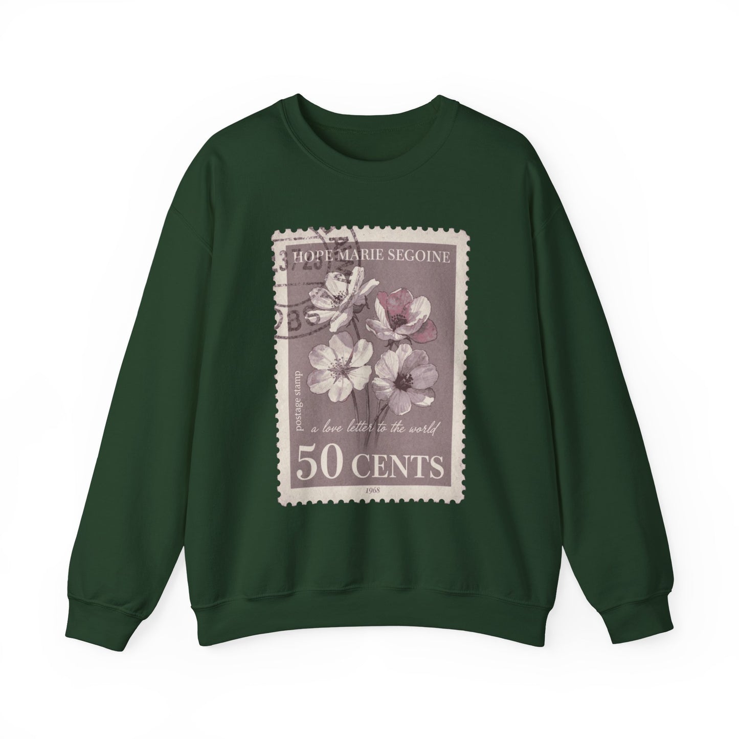 Wildflower Postage Stamp Crewneck