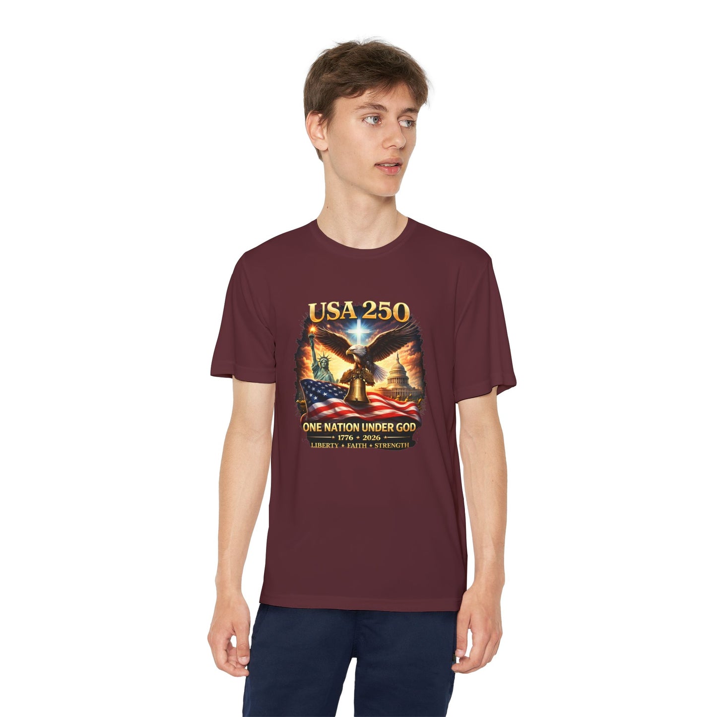 USA 250 Youth Patriotic Graphic Tee