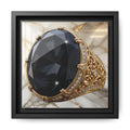 Black Diamond Marble Poise Canvas