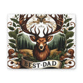 Best Dad Deer Canvas Print