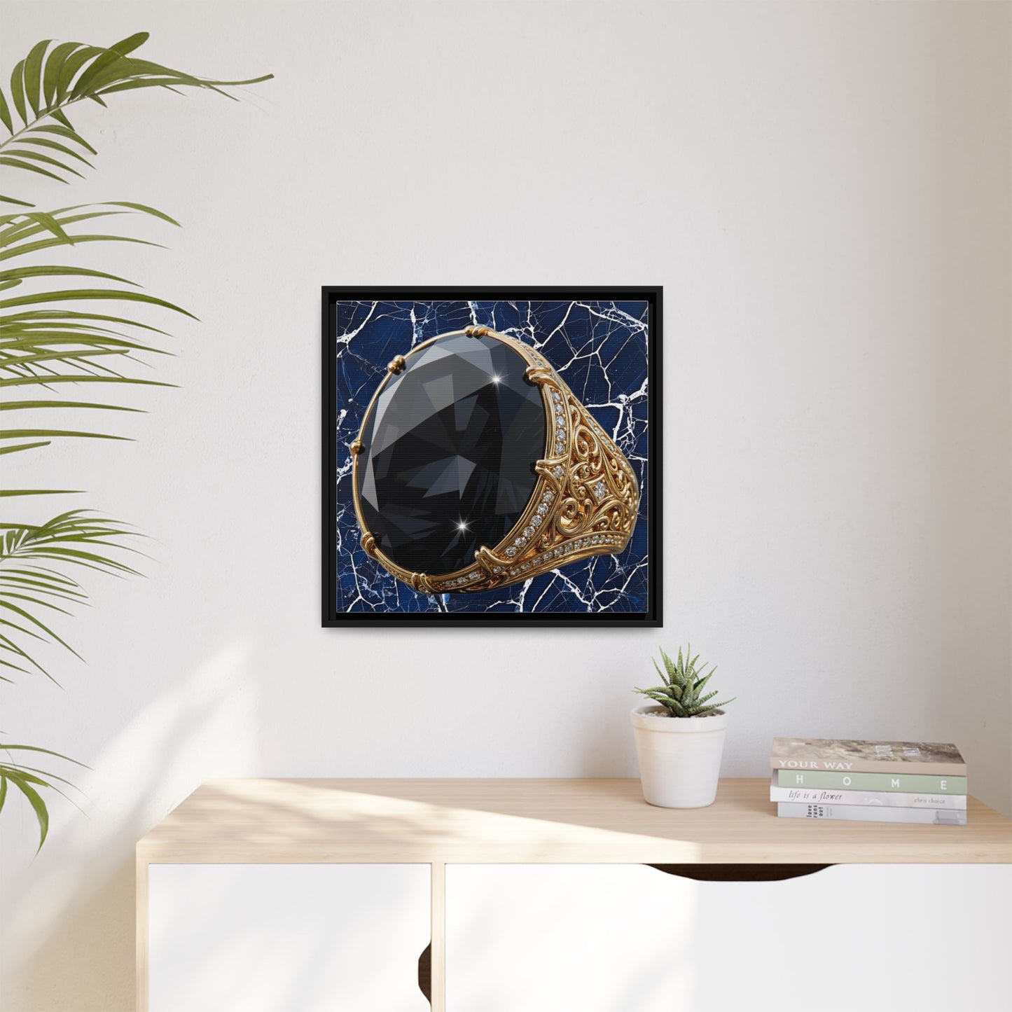 Black Diamond Veil Canvas
