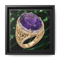 Purple Amethyst Regal Glow Ring Canvas