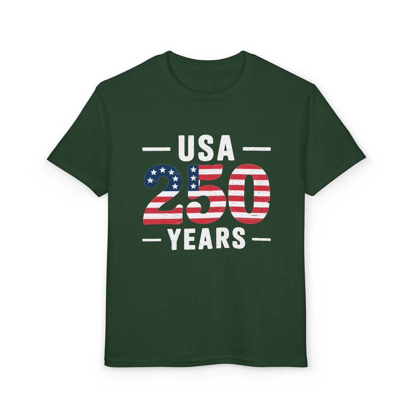 Youth USA 250 Years Patriotic Flag T-Shirt