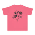 Youth Minimal Black Floral Tee