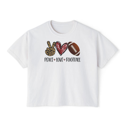 Football Heart Boxy Tee
