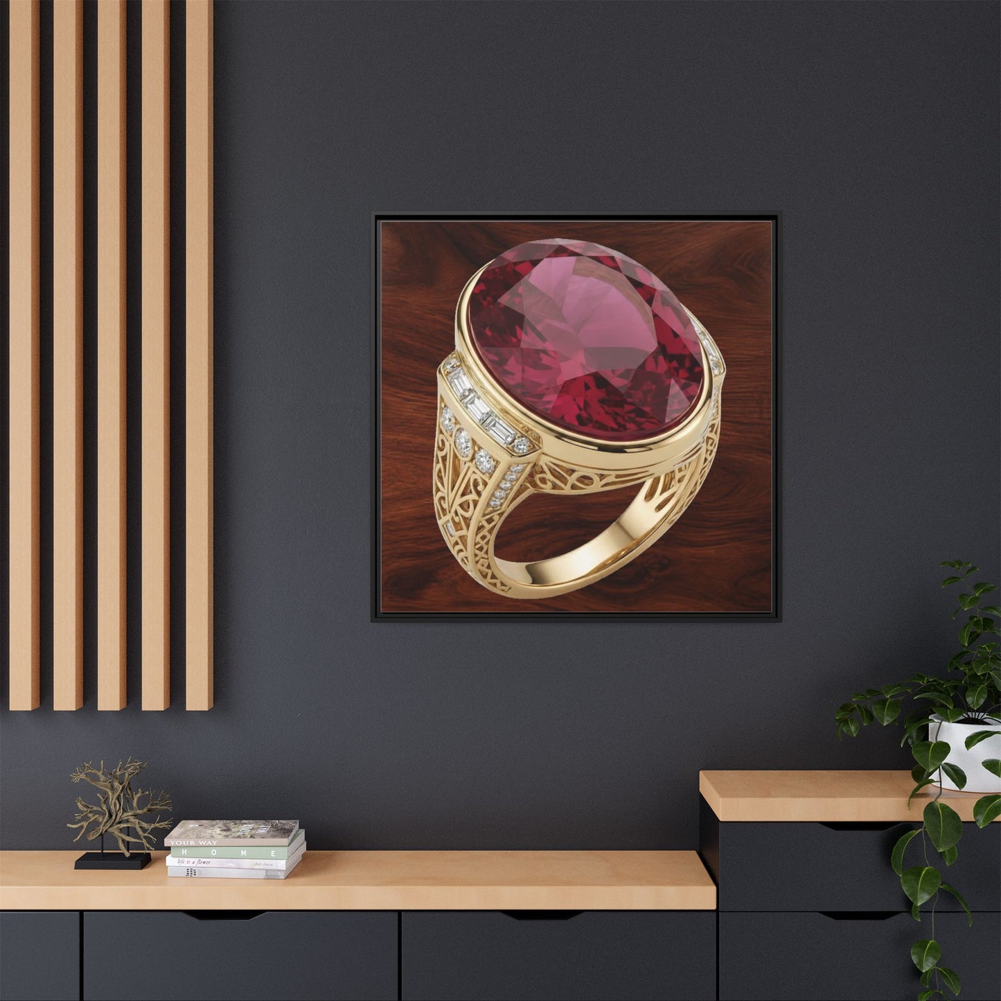 Regal Ruby Walnut Canvas