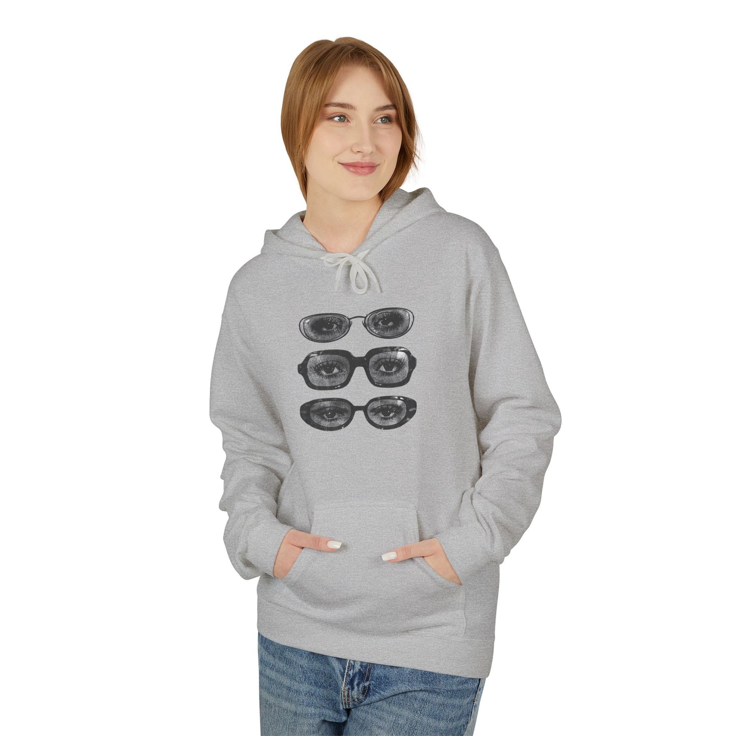 Quiet Gaze Graphic Hoodie