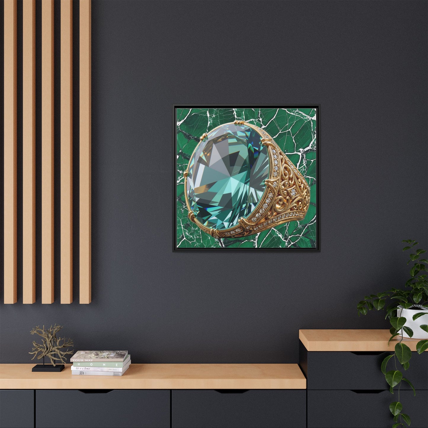 Veinwork Tourmaline Canvas