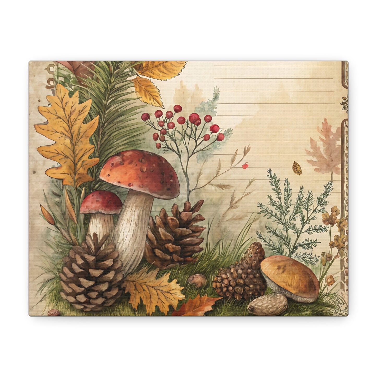 Woodland Harvest Canvas Print