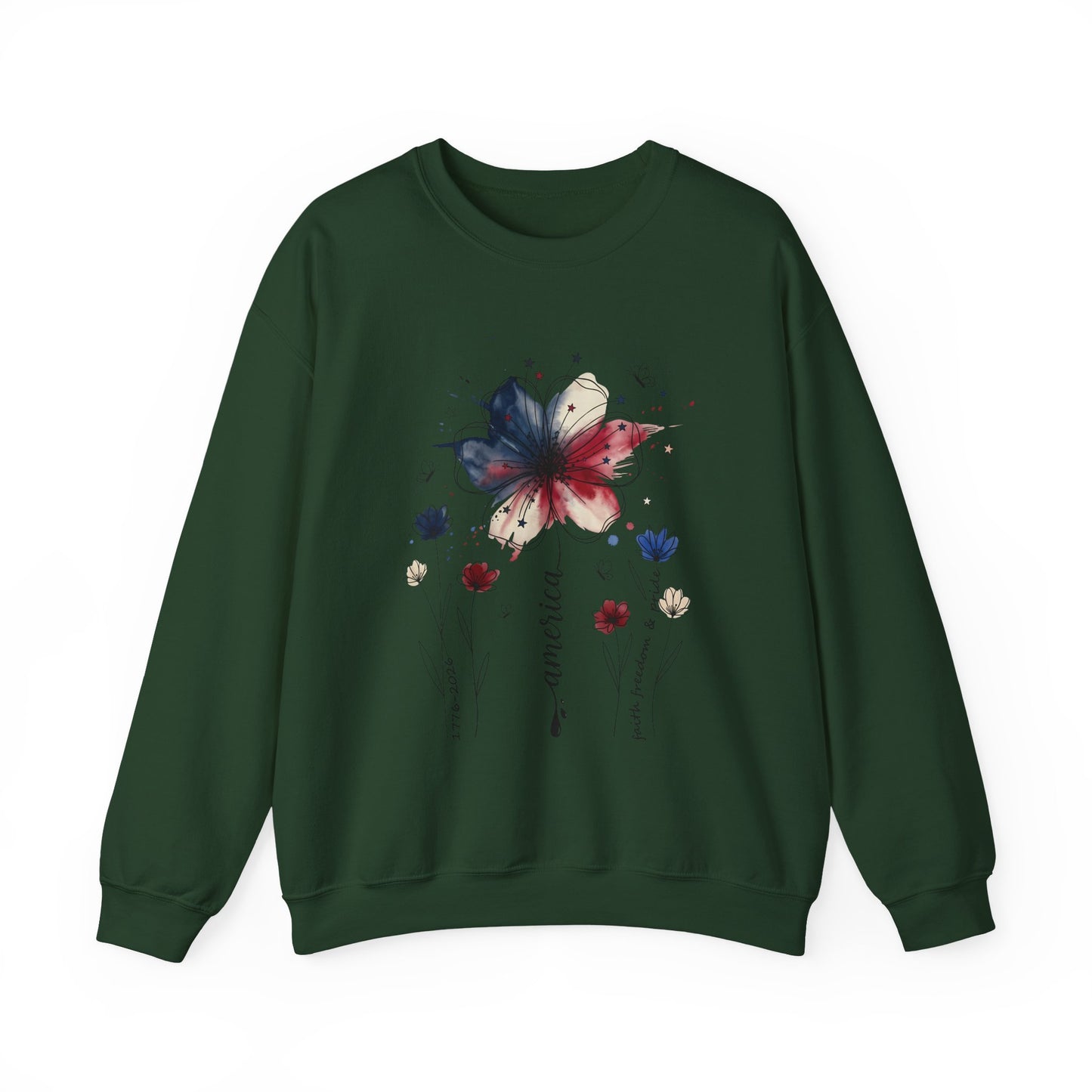 Midnight Bloom Graphic Crewneck Sweatshirt