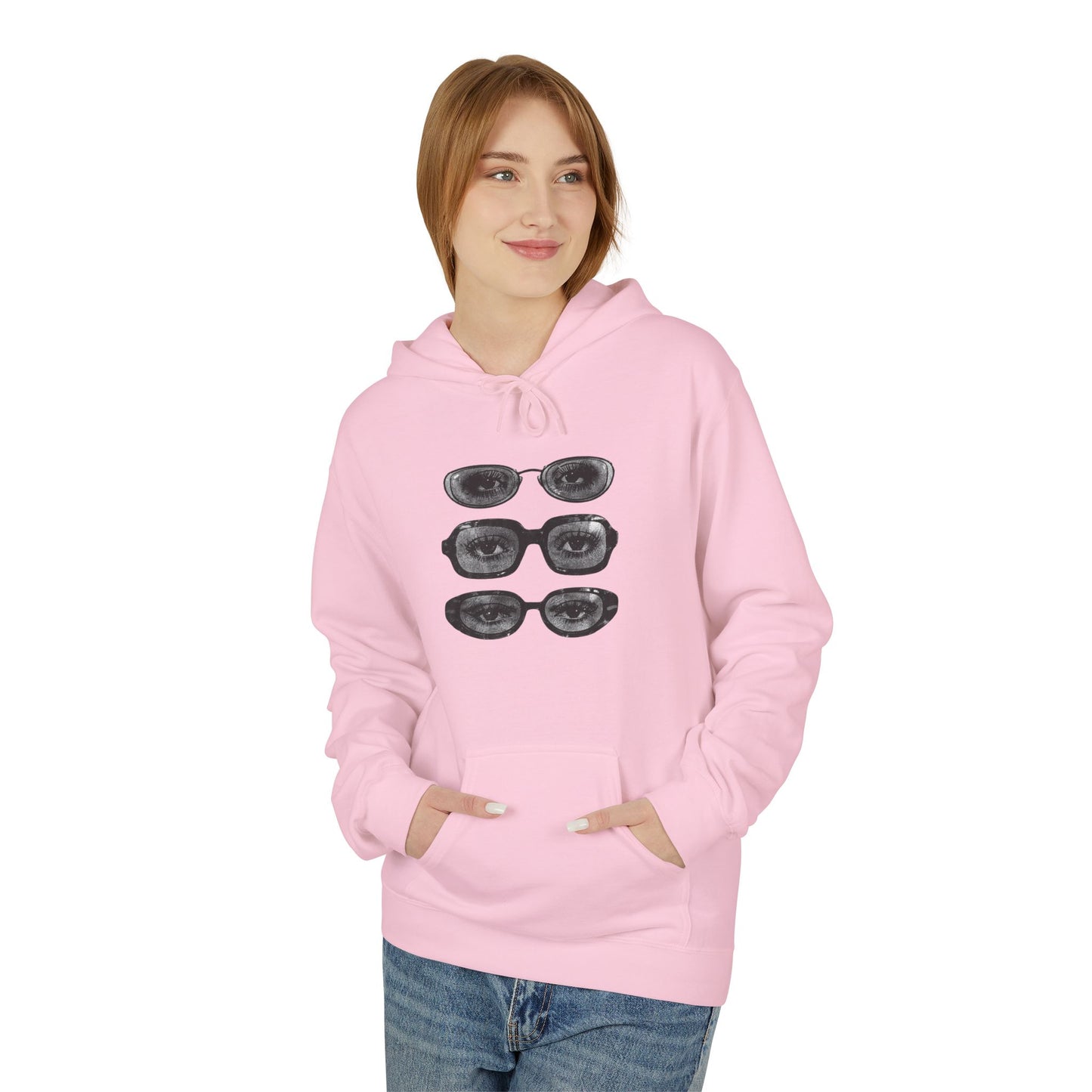 Quiet Gaze Graphic Hoodie