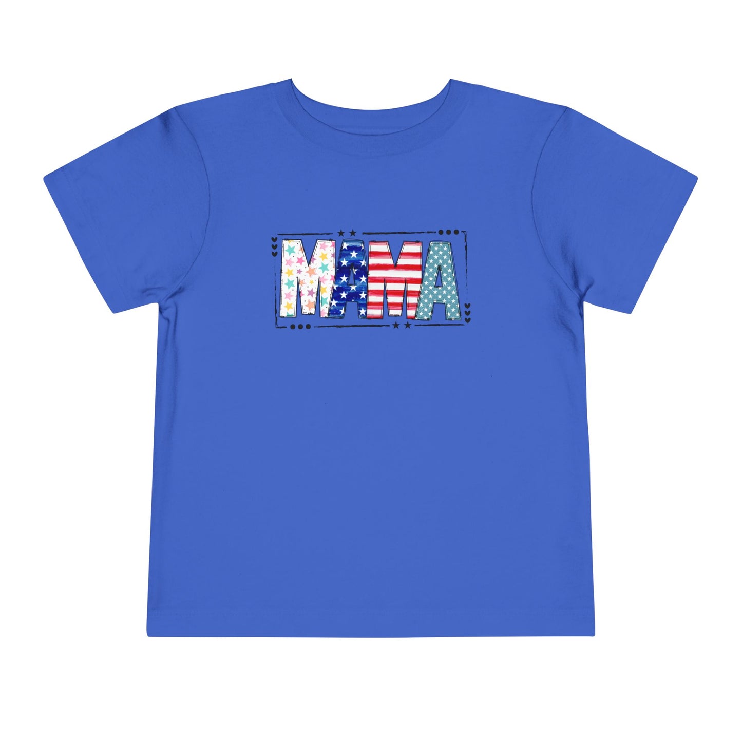 Toddler MAMA Patchwork Stars & Stripes T-Shirt