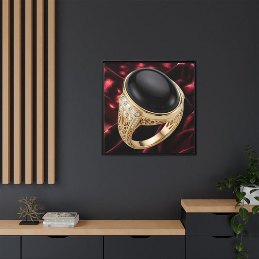 Obsidian Cabochon Canvas
